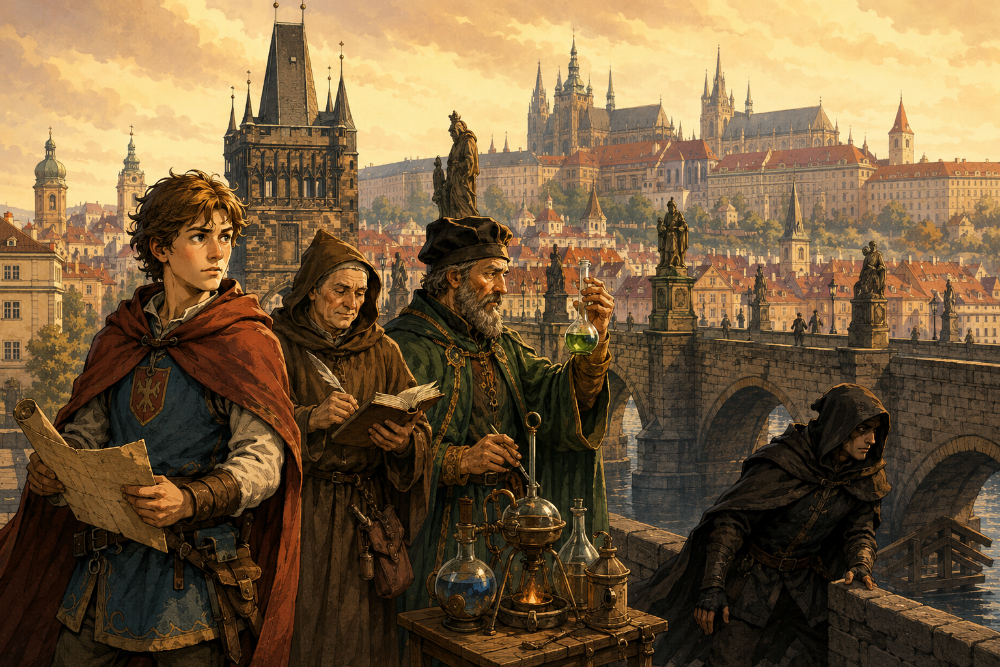 Aventure « Le vol du Grimoire (thème Médiéval au coeur de Prague) » à Praha